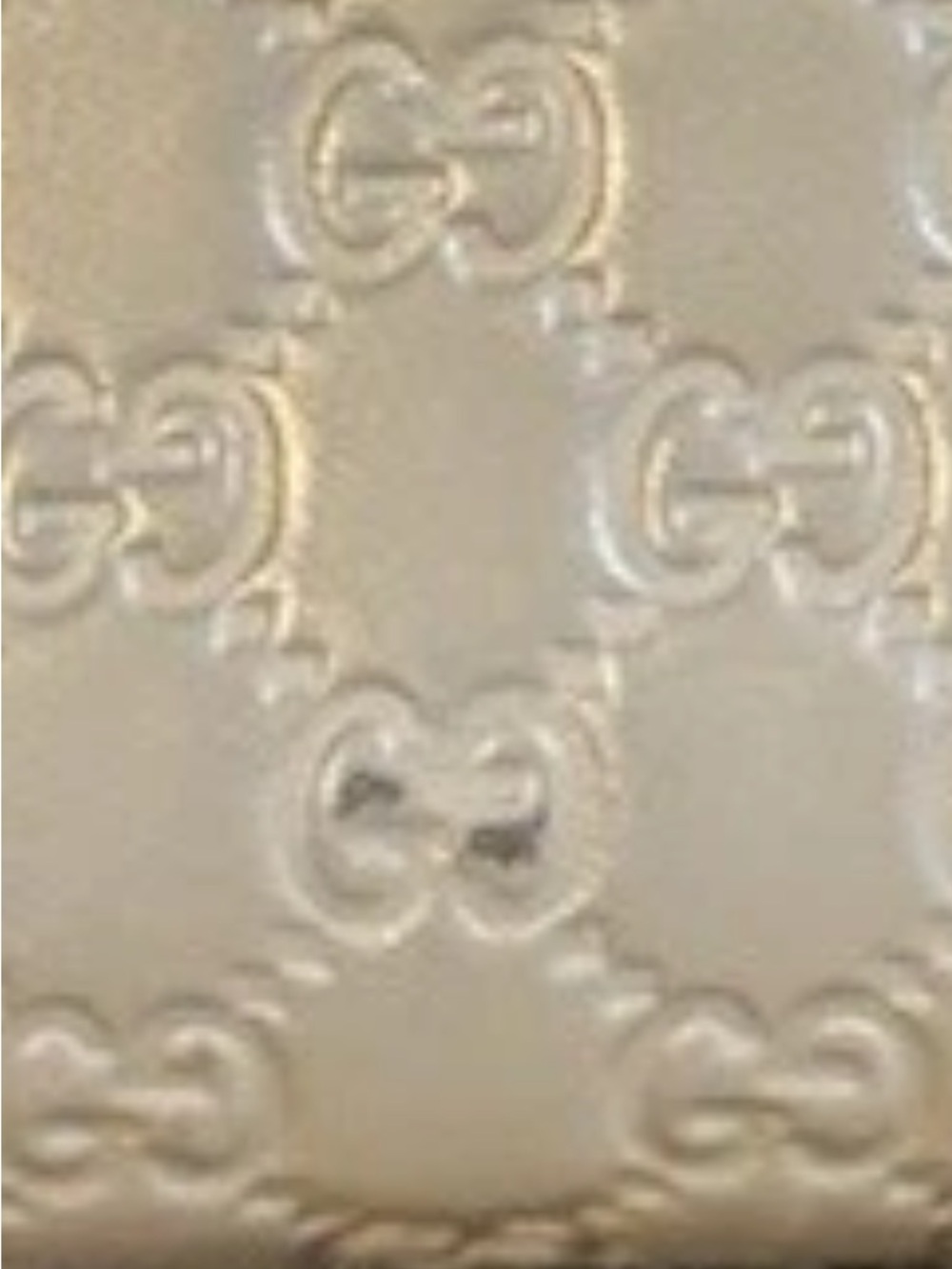 Gucci Beige GG micro Guccissima Embossed Zip-Around Wallet with box - Picture 12 of 12